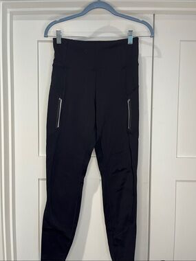 Athleta Rainier Tight Black High-Waist Leggings with Zip Pockets Small black